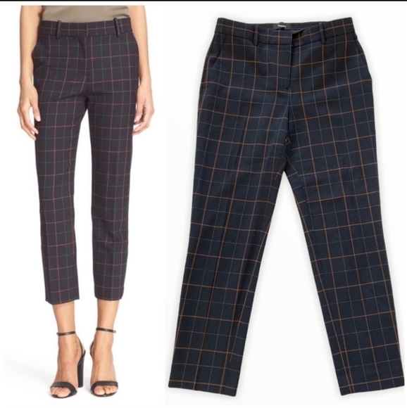 Theory striped plaid pants - Picture 2 of 3